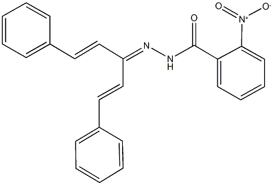 2-nitro-N'-[3-phenyl-1-(2-phenylvinyl)-2-propenylidene]benzohydrazide 구조식 이미지