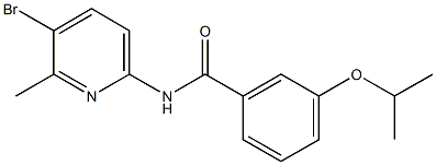 N-(5-bromo-6-methyl-2-pyridinyl)-3-isopropoxybenzamide Structure