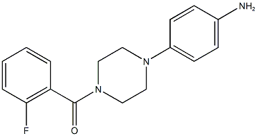 4-[4-(2-fluorobenzoyl)-1-piperazinyl]phenylamine 구조식 이미지