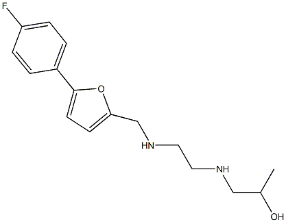 1-{[2-({[5-(4-fluorophenyl)-2-furyl]methyl}amino)ethyl]amino}-2-propanol 구조식 이미지