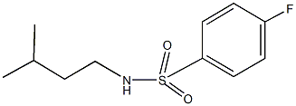 4-fluoro-N-isopentylbenzenesulfonamide 구조식 이미지