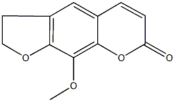 9-methoxy-2,3-dihydro-7H-furo[3,2-g]chromen-7-one 구조식 이미지