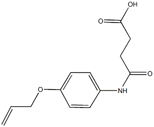 4-[4-(allyloxy)anilino]-4-oxobutanoic acid Structure