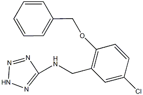 N-[2-(benzyloxy)-5-chlorobenzyl]-N-(2H-tetraazol-5-yl)amine 구조식 이미지