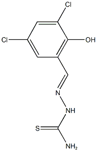 3,5-dichloro-2-hydroxybenzaldehyde thiosemicarbazone 구조식 이미지