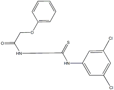 N-(3,5-dichlorophenyl)-N'-(phenoxyacetyl)thiourea 구조식 이미지