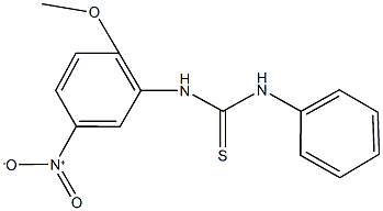 N-{5-nitro-2-methoxyphenyl}-N'-phenylthiourea Structure