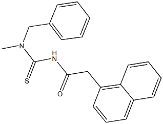 N-benzyl-N-methyl-N'-(1-naphthylacetyl)thiourea 구조식 이미지