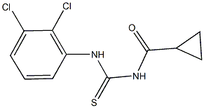 N-(cyclopropylcarbonyl)-N'-(2,3-dichlorophenyl)thiourea 구조식 이미지