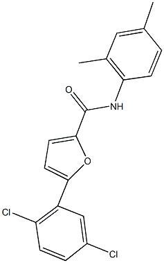 5-(2,5-dichlorophenyl)-N-(2,4-dimethylphenyl)-2-furamide 구조식 이미지