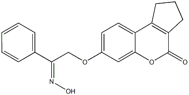 7-[2-(hydroxyimino)-2-phenylethoxy]-2,3-dihydrocyclopenta[c]chromen-4(1H)-one 구조식 이미지