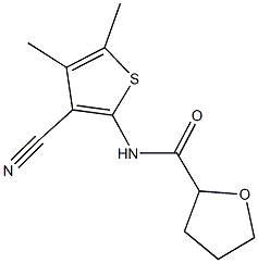 N-(3-cyano-4,5-dimethyl-2-thienyl)tetrahydro-2-furancarboxamide 구조식 이미지