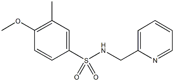 4-methoxy-3-methyl-N-(2-pyridinylmethyl)benzenesulfonamide 구조식 이미지