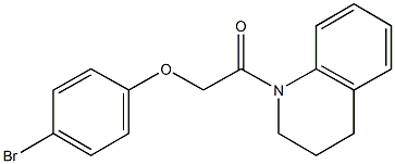4-bromophenyl 2-(3,4-dihydroquinolin-1(2H)-yl)-2-oxoethyl ether 구조식 이미지