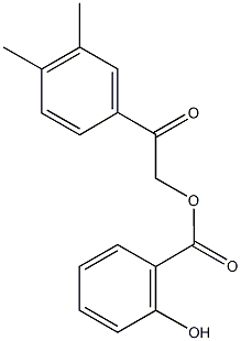 2-(3,4-dimethylphenyl)-2-oxoethyl salicylate Structure