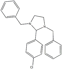 1,3-dibenzyl-2-(4-chlorophenyl)imidazolidine Structure