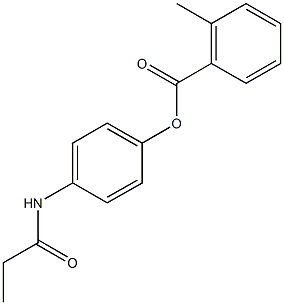 4-(propionylamino)phenyl 2-methylbenzoate Structure