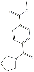 methyl 4-(1-pyrrolidinylcarbonyl)benzoate 구조식 이미지