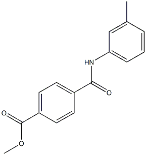 methyl 4-(3-toluidinocarbonyl)benzoate Structure