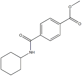 methyl 4-[(cyclohexylamino)carbonyl]benzoate Structure