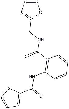 N-(2-{[(2-furylmethyl)amino]carbonyl}phenyl)-2-thiophenecarboxamide Structure