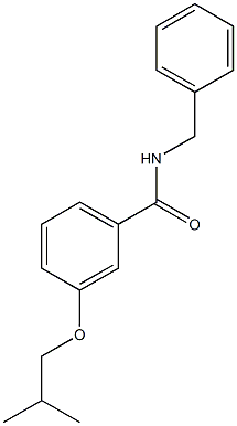 N-benzyl-3-isobutoxybenzamide Structure