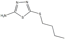 5-(butylsulfanyl)-1,3,4-thiadiazol-2-amine 구조식 이미지