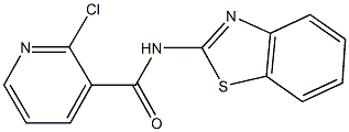 N-1,3-benzothiazol-2-yl-2-chloronicotinamide 구조식 이미지