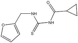 N-(cyclopropylcarbonyl)-N'-(2-furylmethyl)thiourea 구조식 이미지