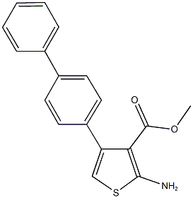 methyl 2-amino-4-[1,1'-biphenyl]-4-yl-3-thiophenecarboxylate Structure