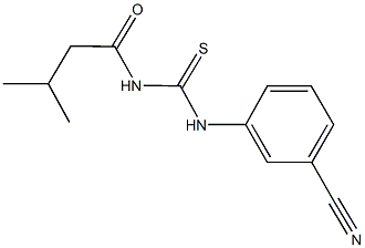 N-(3-cyanophenyl)-N'-(3-methylbutanoyl)thiourea 구조식 이미지