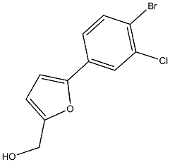 [5-(4-bromo-3-chlorophenyl)-2-furyl]methanol Structure