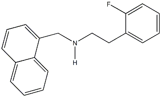 N-[2-(2-fluorophenyl)ethyl]-N-(1-naphthylmethyl)amine Structure