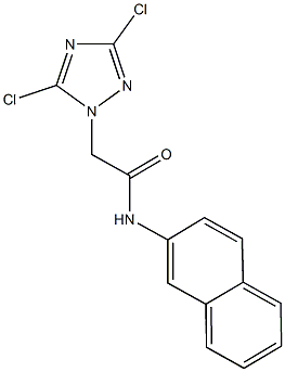 2-(3,5-dichloro-1H-1,2,4-triazol-1-yl)-N-(2-naphthyl)acetamide 구조식 이미지