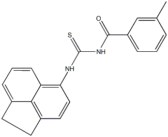 N-(1,2-dihydro-5-acenaphthylenyl)-N'-(3-methylbenzoyl)thiourea 구조식 이미지