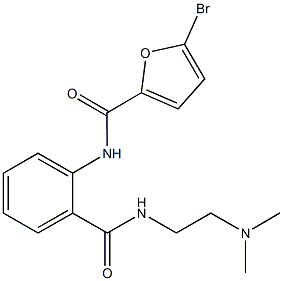 5-bromo-N-[2-({[2-(dimethylamino)ethyl]amino}carbonyl)phenyl]-2-furamide Structure
