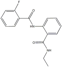 N-ethyl-2-[(2-fluorobenzoyl)amino]benzamide Structure