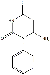 6-amino-1-phenyl-2,4(1H,3H)-pyrimidinedione 구조식 이미지