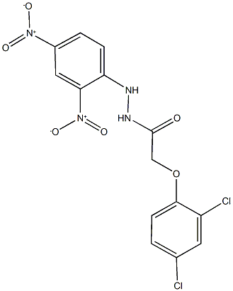 N'-{2,4-dinitrophenyl}-2-(2,4-dichlorophenoxy)acetohydrazide Structure