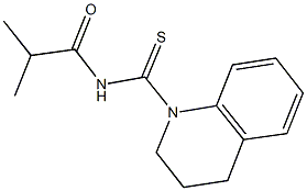 N-(3,4-dihydro-1(2H)-quinolinylcarbothioyl)-2-methylpropanamide Structure