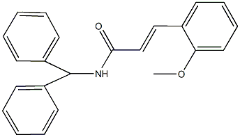 N-benzhydryl-3-(2-methoxyphenyl)acrylamide 구조식 이미지