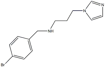 N-(4-bromobenzyl)-N-[3-(1H-imidazol-1-yl)propyl]amine 구조식 이미지