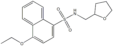 4-ethoxy-N-(tetrahydro-2-furanylmethyl)-1-naphthalenesulfonamide 구조식 이미지