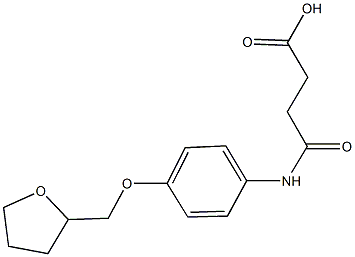 4-oxo-4-[4-(tetrahydro-2-furanylmethoxy)anilino]butanoic acid 구조식 이미지