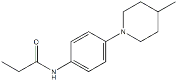 N-[4-(4-methyl-1-piperidinyl)phenyl]propanamide 구조식 이미지