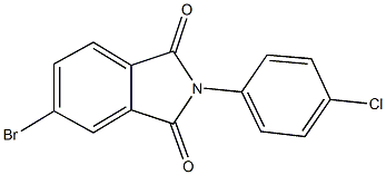 5-bromo-2-(4-chlorophenyl)-1H-isoindole-1,3(2H)-dione 구조식 이미지