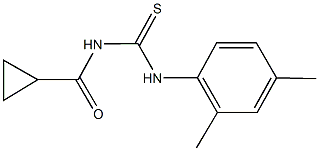 N-(cyclopropylcarbonyl)-N'-(2,4-dimethylphenyl)thiourea 구조식 이미지