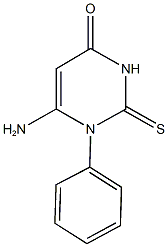 6-amino-1-phenyl-2-thioxo-2,3-dihydropyrimidin-4(1H)-one 구조식 이미지