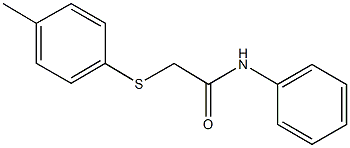 2-[(4-methylphenyl)sulfanyl]-N-phenylacetamide Structure