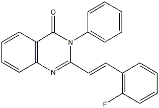 2-[2-(2-fluorophenyl)vinyl]-3-phenyl-4(3H)-quinazolinone 구조식 이미지
